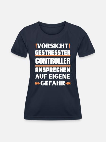 Gestresster Controller nicht ansprechen! - Frauen Funktions-T-Shirt - Navy