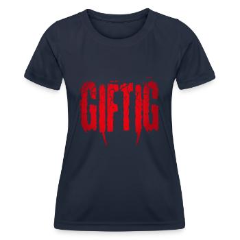 Giftig bissig gefährlich böse unartig - Frauen Funktions-T-Shirt - Navy - Vorne - AI Model Female 172 light (172cm)