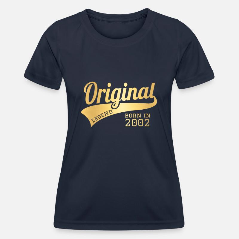 2002 Present Bday Birthday Present Gift - Women's Functional T-Shirt - navy