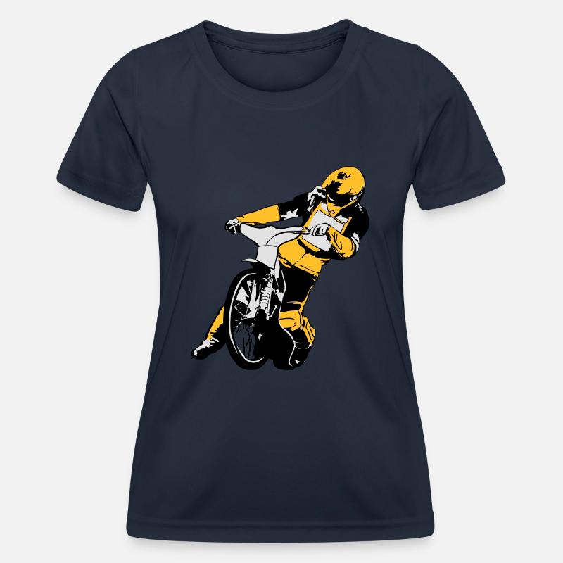 Speedway Racing - Women's Functional T-Shirt - navy