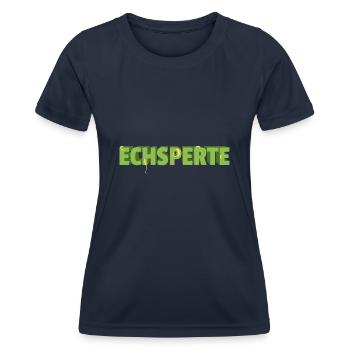 Terraristik Echsperte Terrarium - Frauen Funktions-T-Shirt - Navy - Vorne - AI Model Female 172 light (172cm)
