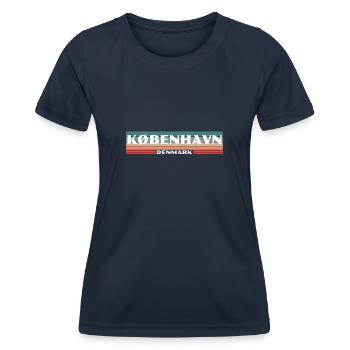 København Denmark Denmark Danish Danish - Women's Functional T-Shirt - navy - Front - AI Model Female 172 light (172cm)