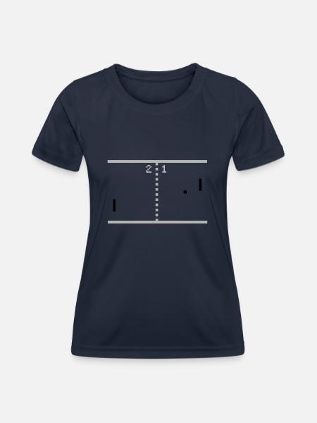 Pong - Frauen Funktions-T-Shirt - Navy