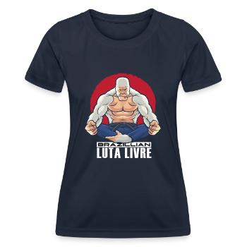Luta Livre Brazillian - Frauen Funktions-T-Shirt - Navy - Vorne - AI Model Female 172 light (172cm)