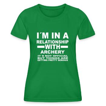 relation avec ARCHERY - T-shirt sport Femme - vert - Devant - AI Model Female 172 dark (172cm)