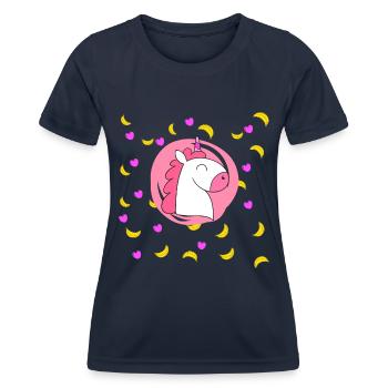 Baby - Frauen Funktions-T-Shirt - Navy - Vorne - AI Model Female 172 light (172cm)