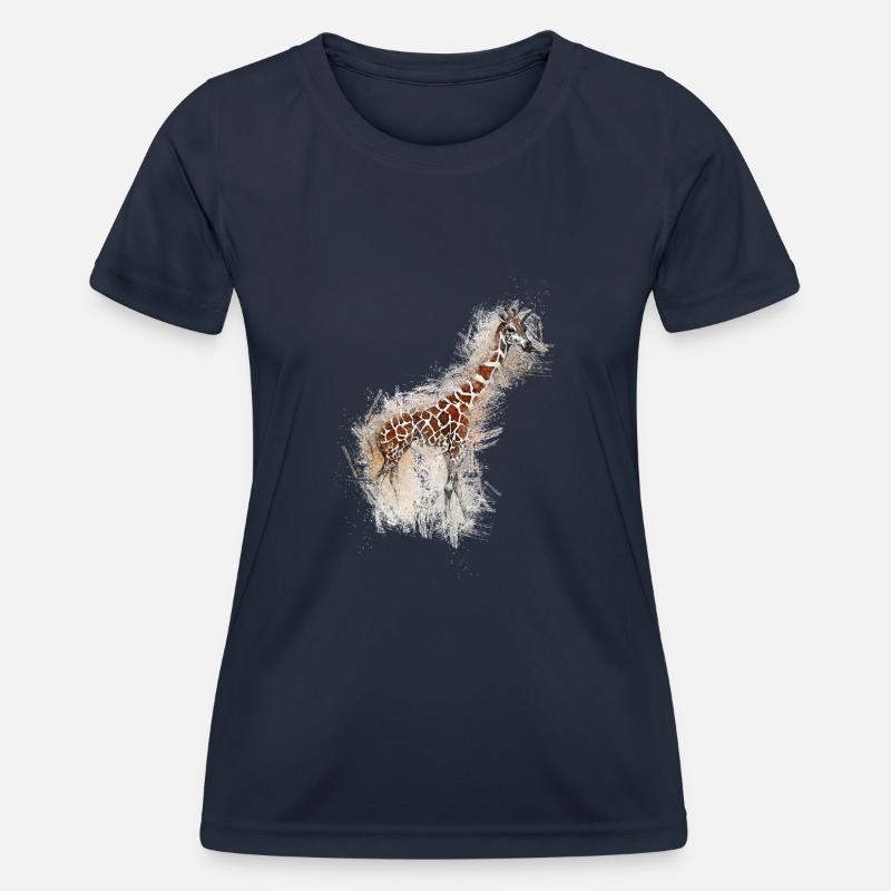 Giraffe - Women's Functional T-Shirt - navy
