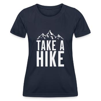 Take A Hike - Women's Functional T-Shirt - navy - Front - AI Model Female 172 light (172cm)