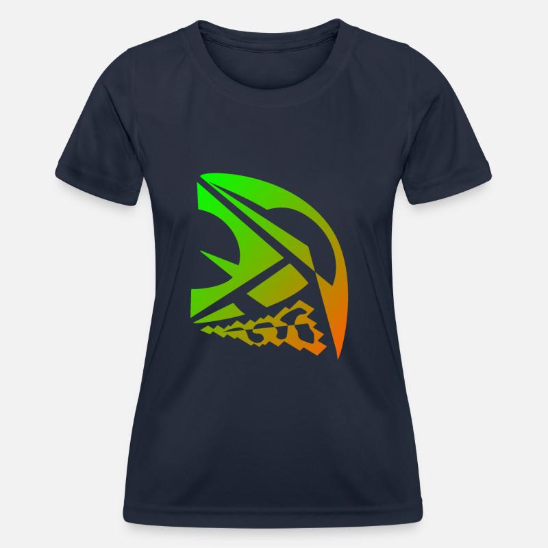 geometric object - Women's Functional T-Shirt - navy