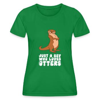 Petits jeux de mots sur les loutres et blagues sur les loutres - T-shirt sport Femme - vert - Devant - AI Model Female 172 dark (172cm)