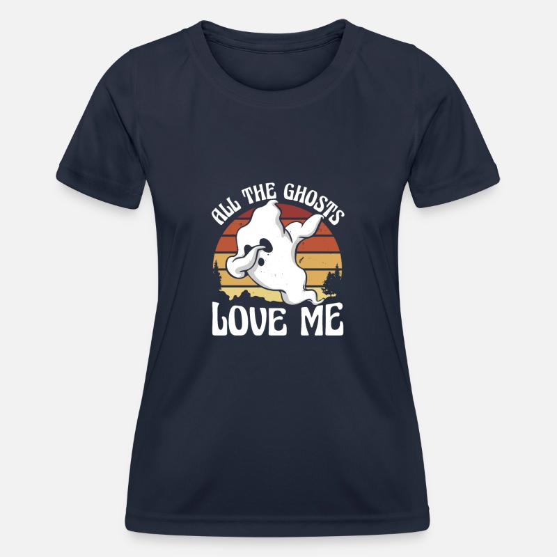 Ghostly Affection Sunset - Women's Functional T-Shirt - navy