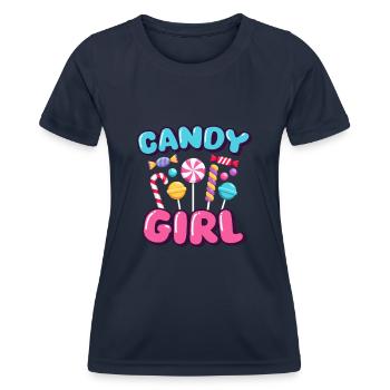 Candy Girl Candy Candies - Women's Functional T-Shirt - navy - Front - AI Model Female 172 light (172cm)