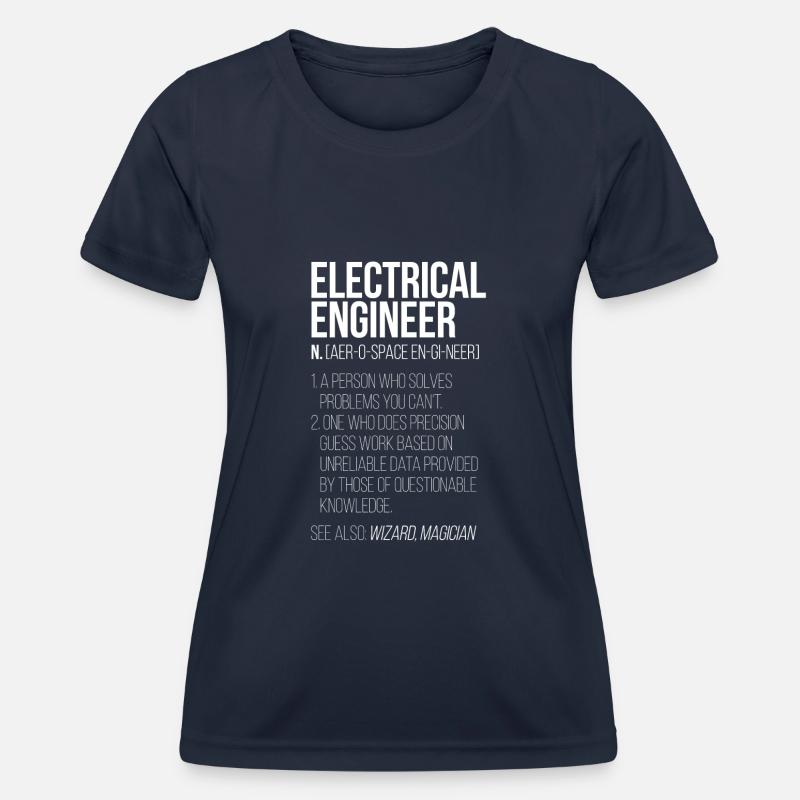 electrical engineer electrical engineering - Women's Functional T-Shirt - navy