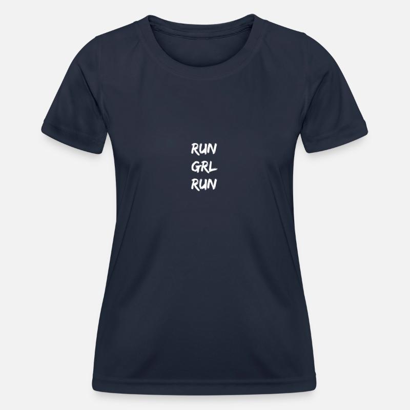 Running - run grl run - Women's Functional T-Shirt - navy