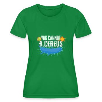 Microbiologiste Laboratoire de microbiologie Staphylocoque Biologie - T-shirt sport Femme - vert - Devant - AI Model Female 172 dark (172cm)