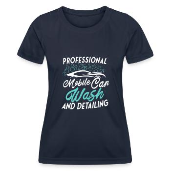 Mobile Autoaufbereitung Autoaufbereitung - Frauen Funktions-T-Shirt - Navy - Vorne - AI Model Female 172 light (172cm)