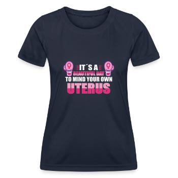 Feminism Women's Power Pro-choice Pro Abortion - Women's Functional T-Shirt - navy - Front - AI Model Female 172 light (172cm)