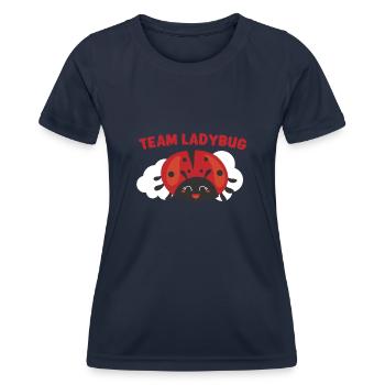 Coccinelle Coccinelle Entomologie Insectes - T-shirt sport Femme - bleu marine - Devant - AI Model Female 172 light (172cm)
