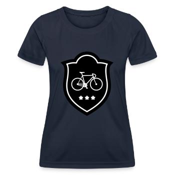 Radfahren - Radfahren - Frauen Funktions-T-Shirt - Navy - Vorne - AI Model Female 172 light (172cm)