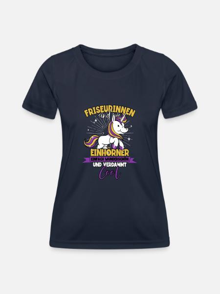 Friseurin - Frauen Funktions-T-Shirt - Navy