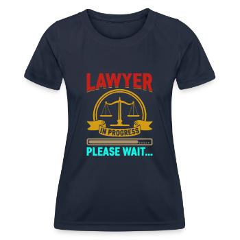 Anwalt Lawyer Student - Women's Functional T-Shirt - navy - Front - AI Model Female 172 light (172cm)