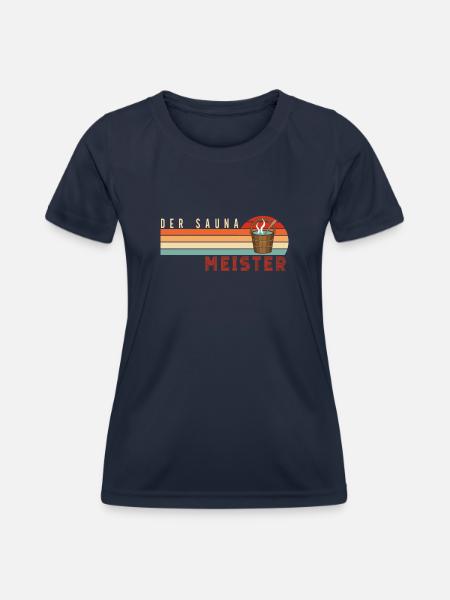 Sauna - Frauen Funktions-T-Shirt - Navy