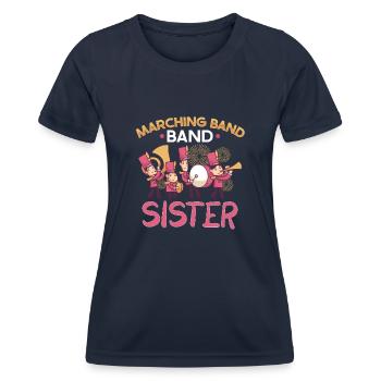 Fanfare Clarinettiste École de musique de répétition - T-shirt sport Femme - bleu marine - Devant - AI Model Female 172 light (172cm)