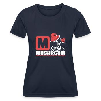 Morels Mushroom Picker Mushroom Farmer Mushroom - T-shirt sport Femme - bleu marine - Devant - AI Model Female 172 light (172cm)
