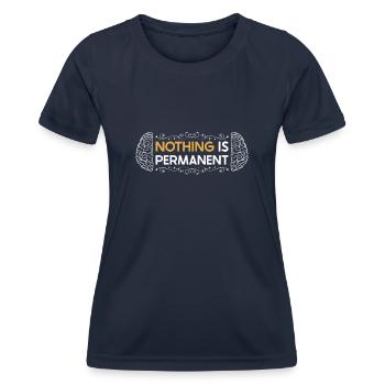 Stroke Survivor Stroke Awareness - Women's Functional T-Shirt - navy - Front - AI Model Female 172 light (172cm)