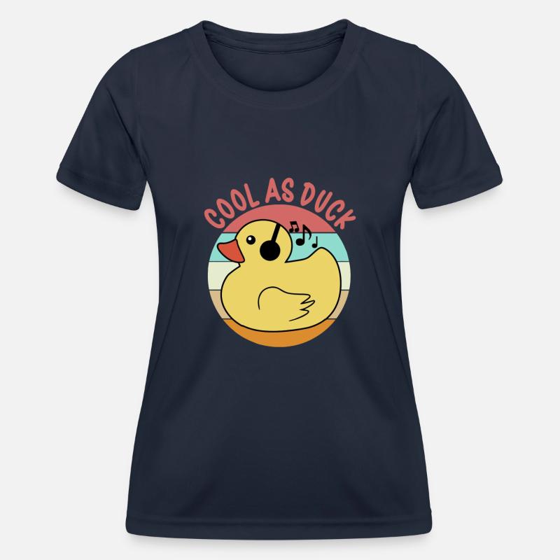 Rubber Ducks Duck Duck Lovers Bathroom - Women's Functional T-Shirt - navy