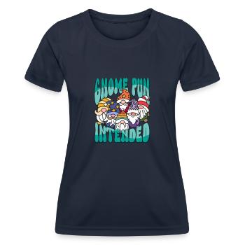 Garden Gnomes Gnome Lover Funny Gnome Gardening - Women's Functional T-Shirt - navy - Front - AI Model Female 172 light (172cm)