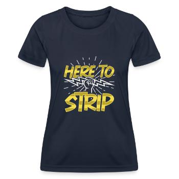 Electrician Electrical Engineer Lineman Electrical - Women's Functional T-Shirt - navy - Front - AI Model Female 172 light (172cm)