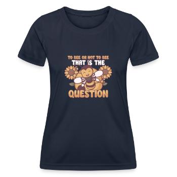 Honey Bee Beekeeping Beekeeper Honeybee Beekeeping - Women's Functional T-Shirt - navy - Front - AI Model Female 172 light (172cm)