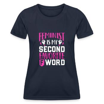 Feminism Women's Power Pro-choice Pro Abortion - Women's Functional T-Shirt - navy - Front - AI Model Female 172 light (172cm)