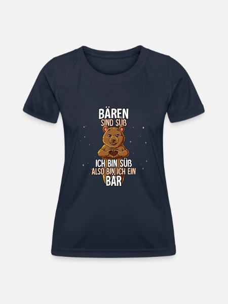 Bären Sind Süß Bär - Frauen Funktions-T-Shirt - Navy