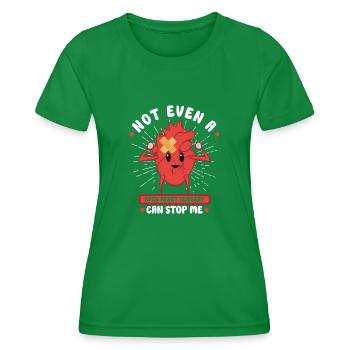 Heart Attack Open Heart Surgery Heart Surgery Gift - Women's Functional T-Shirt - kelly green - Front - AI Model Female 172 dark (172cm)