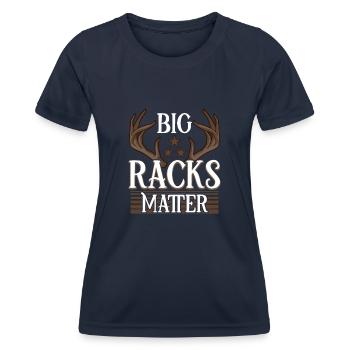 Deer Hunting Deer Hunters Hunting Season Buck Hunting - Women's Functional T-Shirt - navy - Front - AI Model Female 172 light (172cm)