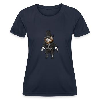 Gothic Leprechaun Pisces Leprechaun Leprechaun mem - Frauen Funktions-T-Shirt - Navy - Vorne - AI Model Female 172 light (172cm)