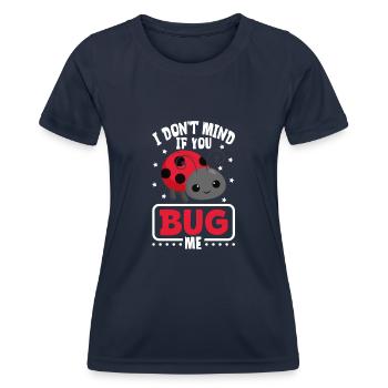 Coccinelle Coccinelle Entomologie Insectes - T-shirt sport Femme - bleu marine - Devant - AI Model Female 172 light (172cm)