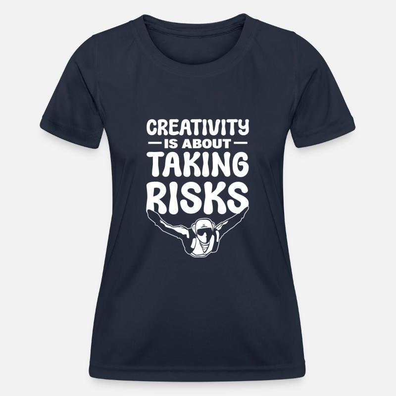 Skydiving Tandem skydivers - Women's Functional T-Shirt - navy