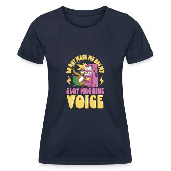 Poker Casino Joueur de Poker Jeu Roulette Cadeau - T-shirt sport Femme - bleu marine - Devant - AI Model Female 172 light (172cm)