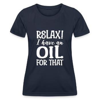 Ätherische Öle Liebhaber - Frauen Funktions-T-Shirt - Navy - Vorne - AI Model Female 172 light (172cm)