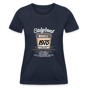Modell 1975 - Frauen Funktions-T-Shirt - Navy - Vorne - AI Model Female 172 light (172cm)
