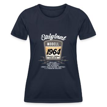 Modell 1964 - Frauen Funktions-T-Shirt - Navy - Vorne - AI Model Female 172 light (172cm)