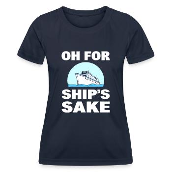Kreuzfahrturlaub Tourist - Frauen Funktions-T-Shirt - Navy - Vorne - AI Model Female 172 light (172cm)