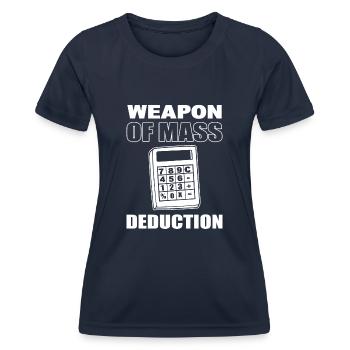 Lustige Buchhaltung Buchhalter - Frauen Funktions-T-Shirt - Navy - Vorne - AI Model Female 172 light (172cm)