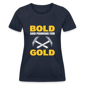 Goldschwenk Goldener Panner - Frauen Funktions-T-Shirt - Navy - Vorne - AI Model Female 172 light (172cm)