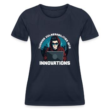 Ethical Hacking Analyst Ethical Cyber Security - Women's Functional T-Shirt - navy - Front - AI Model Female 172 light (172cm)