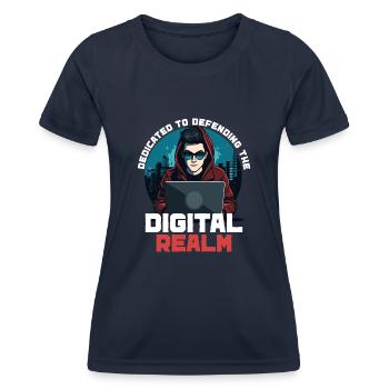 Ethical Hacking Analyst Ethical Cyber Security - Women's Functional T-Shirt - navy - Front - AI Model Female 172 light (172cm)