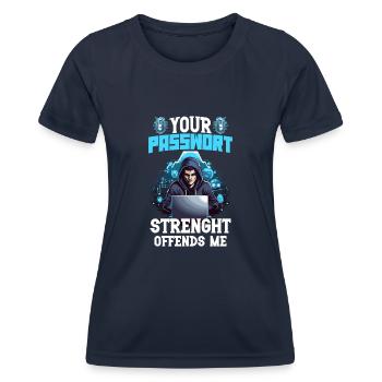 Ethical Hacking Analyst Ethical Cyber Security - Women's Functional T-Shirt - navy - Front - AI Model Female 172 light (172cm)